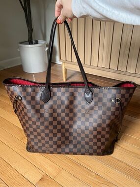 AUTHENTIC | Louis Vuitton Neverfull Size GM Damier Ebene, Brown| No Pouch